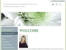Tablet Screenshot of drjoannedoucette.com